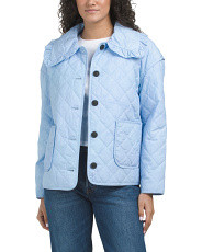 Quilted Jacket With Ruffle Collar | Midweight Jackets | Marshalls | Marshalls