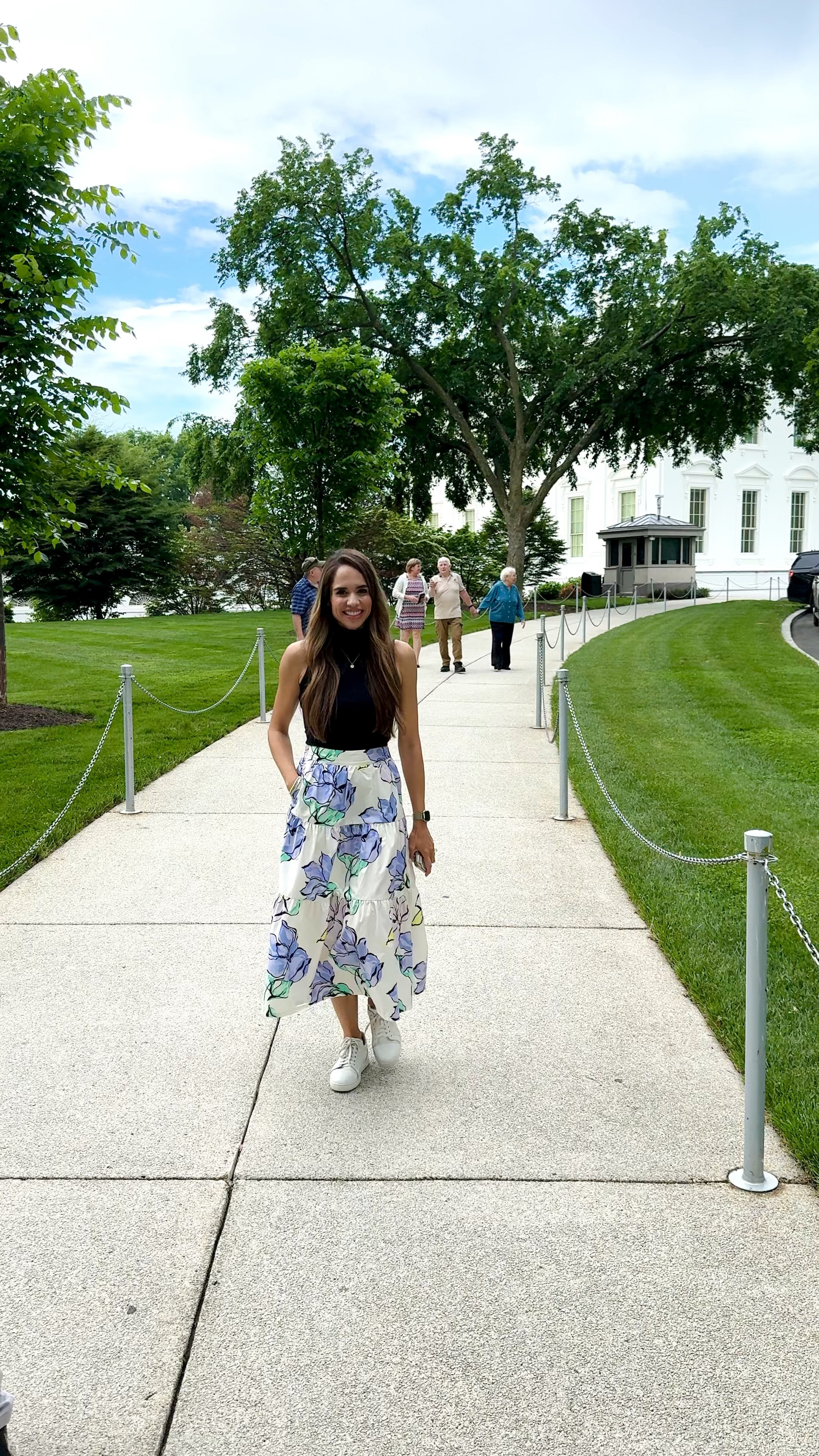 Wore this adorable and comfy outfit for a full day of exploring D.C and it did not disappoint! This lightweight, floral skirt with pockets and my favorite sleeveless bodysuit was perfect for this warm, active day! 💗

#LTKActive #LTKOver40 #LTKTravel