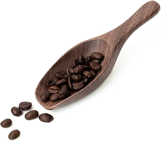 Black Walnut Coffee Scoop for Ground Coffee, Loose Tea & Bath Salts, 1 Tablespoon/15ml, Multi-Pur... | Amazon (US)