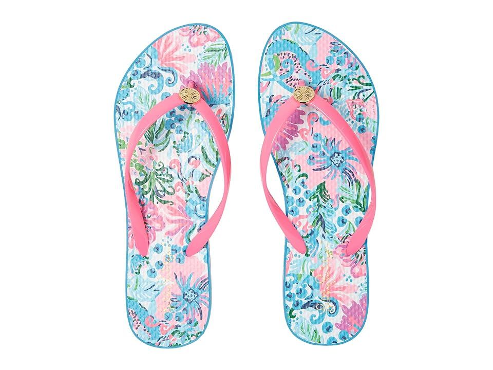 Lilly Pulitzer Pool Flip-Flop (Mandevilla Baby Paradise Petals Shoe) Women's Shoes | Zappos