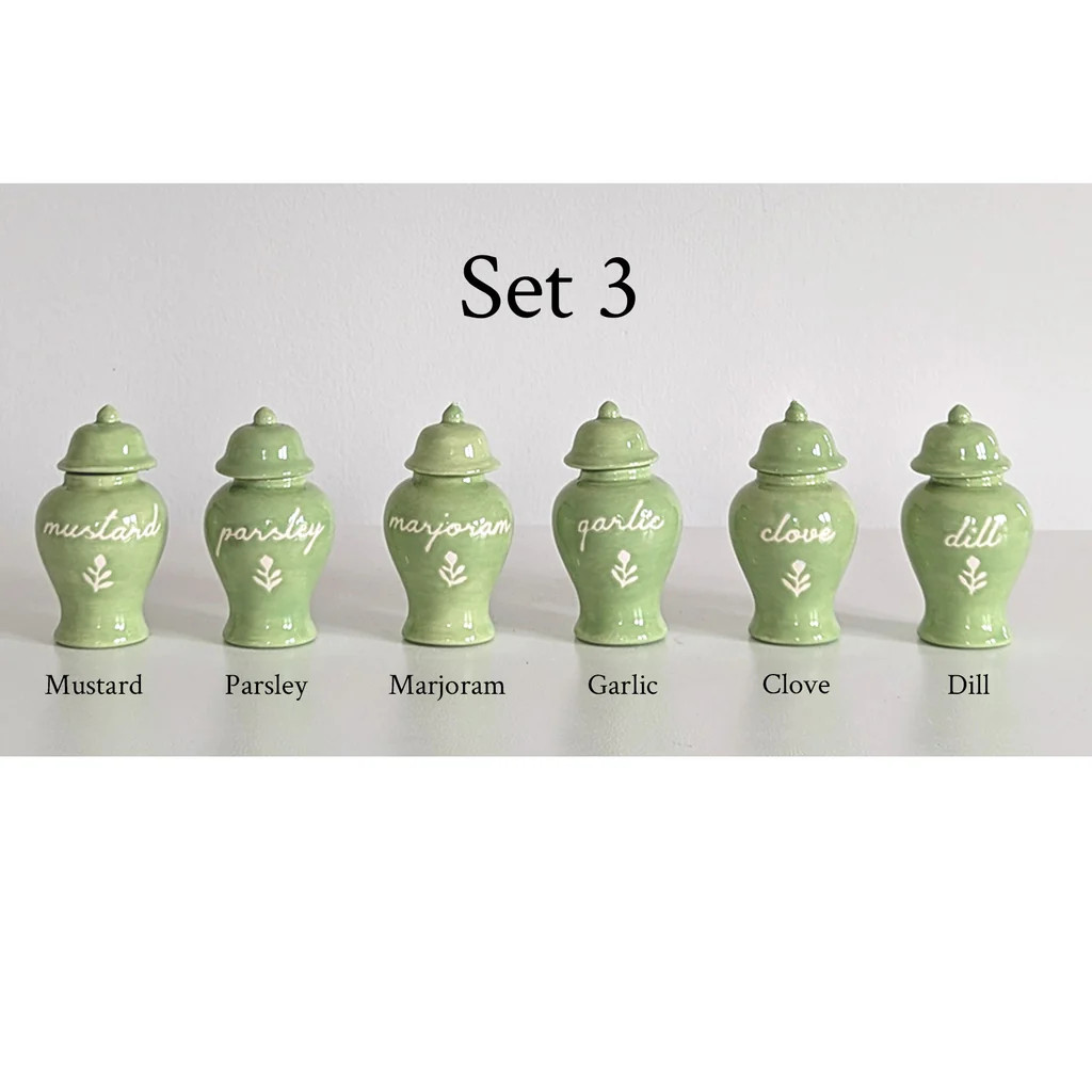 Spice Jar Set 3 | Lo Home by Lauren Haskell Designs