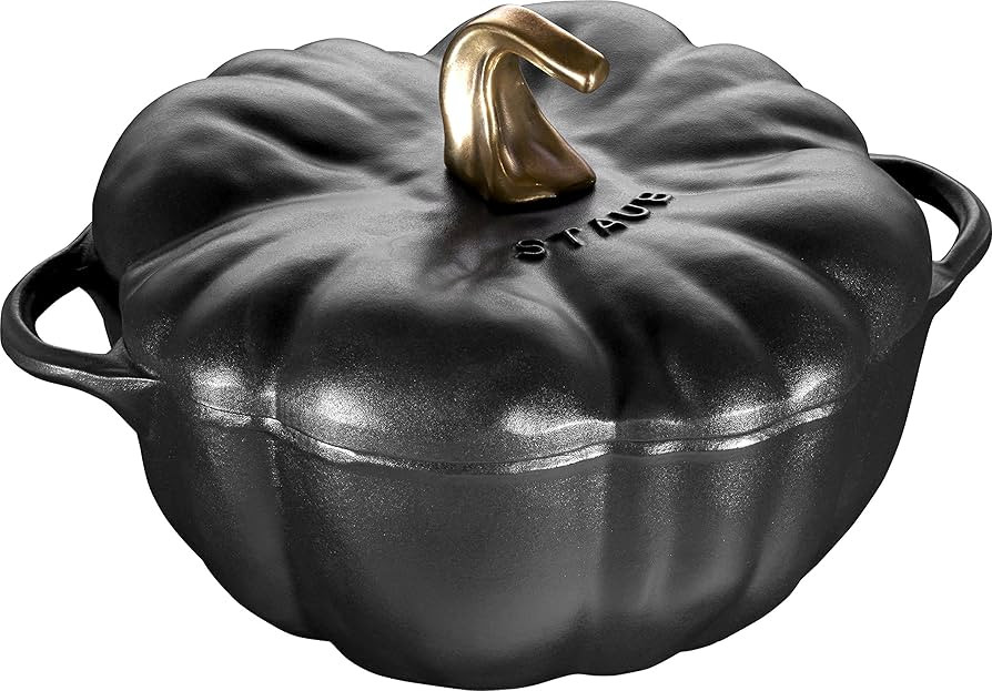Staub 3.5 Quart Pumpkin Cocotte Black Matte | Amazon (US)