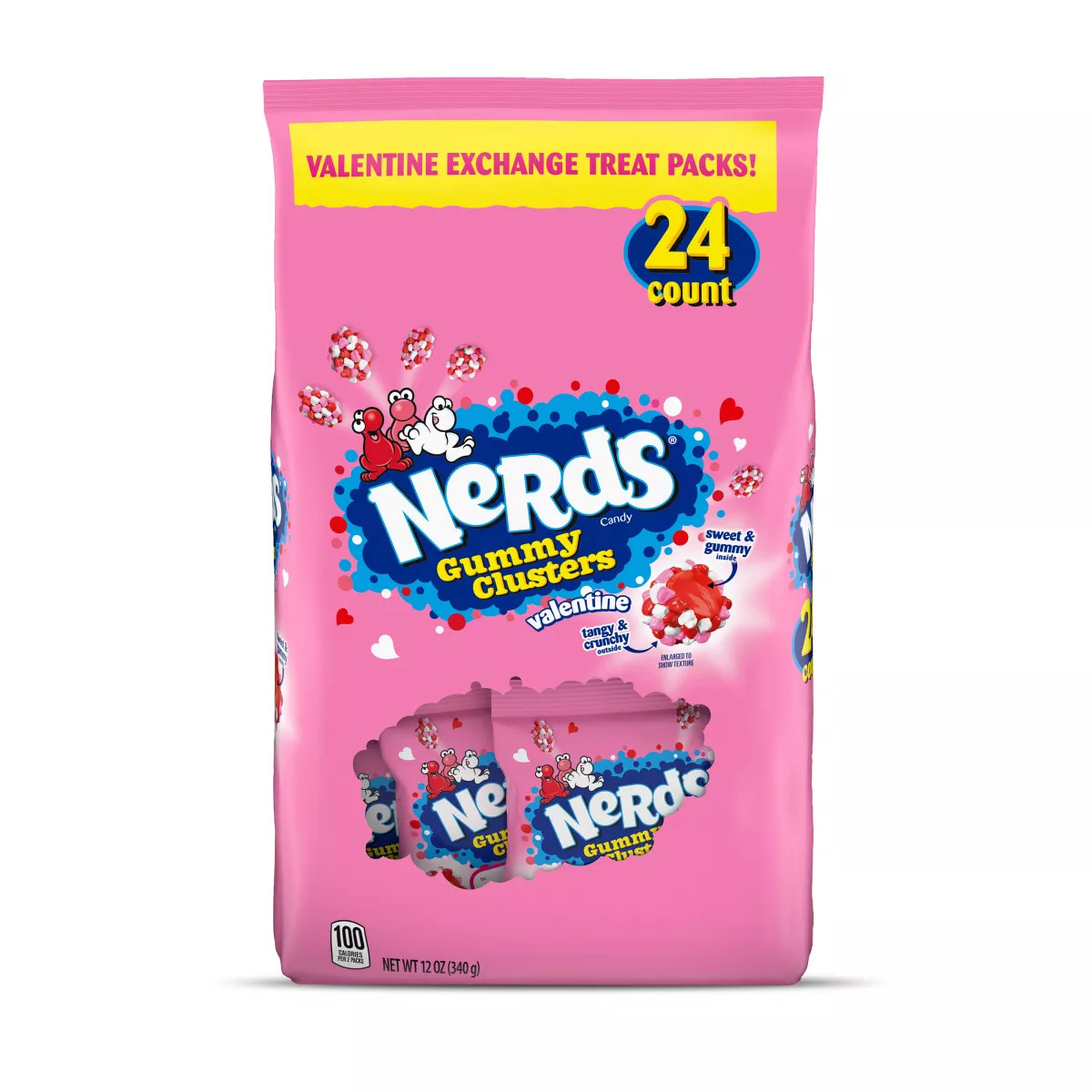 Nerds Valentine's Clusters Classroom Exchange - 12oz/24ct | Target