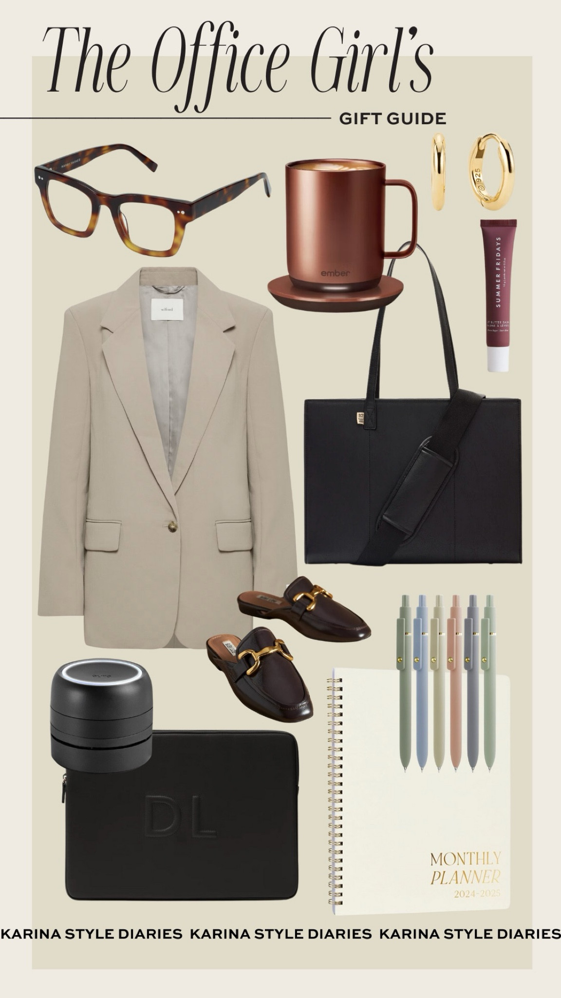 Need to source a holiday gift for your boss? Looking for co-worker present ideas? I’ve got you covered! Regardless of your budget, there’s something useful and fun here for every recipient. From cute workwear and blue light glasses to gel pens and a self-warming mug, any career gal would be pleased to unwrap these picks! Another standout? This classic work tote, which is perfectly roomy yet structured and chic. 

#LTKSeasonal #LTKGiftGuide #LTKHoliday