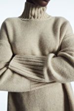 FUNNEL-NECK PURE CASHMERE SWEATER - CREAM - Jumpers - COS | COS (US)
