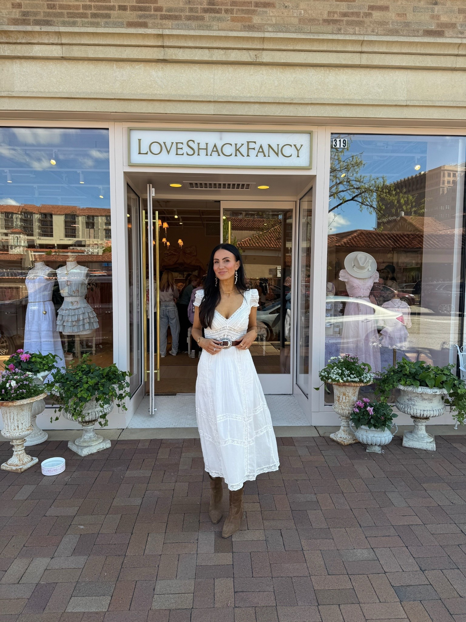 The perfect white dress- this one is more flattering on than you would think! 