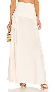 Ronny Kobo Dani Skirt in Sand from Revolve.com | Revolve Clothing (Global)