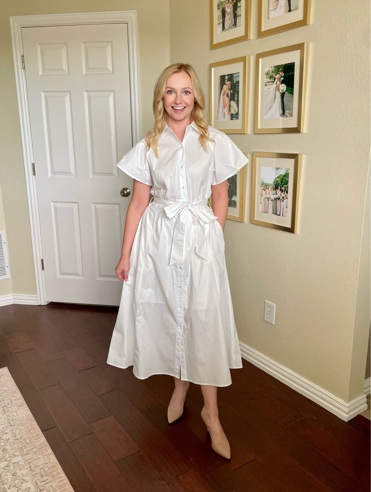 Wearing a small | white dress, white midi dress, vacation dress, vacation outfit, spring dress, spring outfit, graduation dress, graduation outfit 

#LTKwedding #LTKfindsunder100 #LTKSeasonal