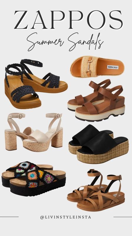 Zappos summer sandals! The cutest heeled sandals that you can dress up or down! Wedge sandal, crochet sandal, platform sandal, slides 

#LTKStyleTip #LTKVideo #LTKShoeCrush
