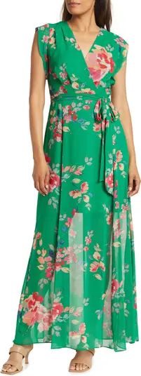 Tie Waist Floral Maxi Dress | Nordstrom Rack