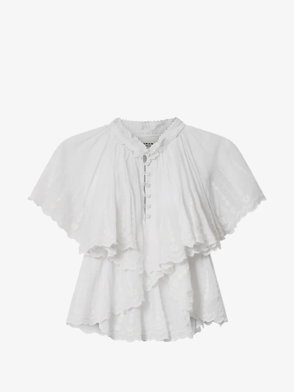 MARANT ÉTOILE Lorna top - White | Farfetch Global