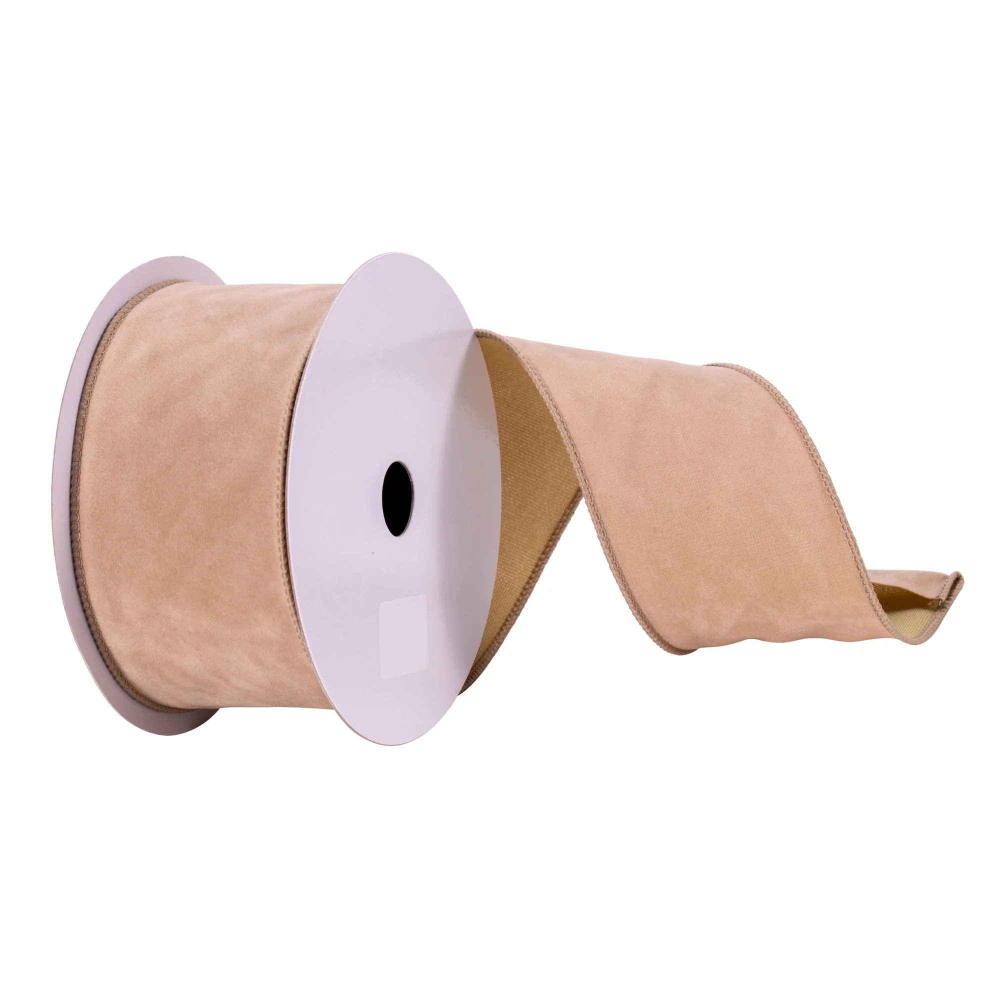 Vickerman 2.5" x 10 yd Beige Ribbon | Walmart (US)