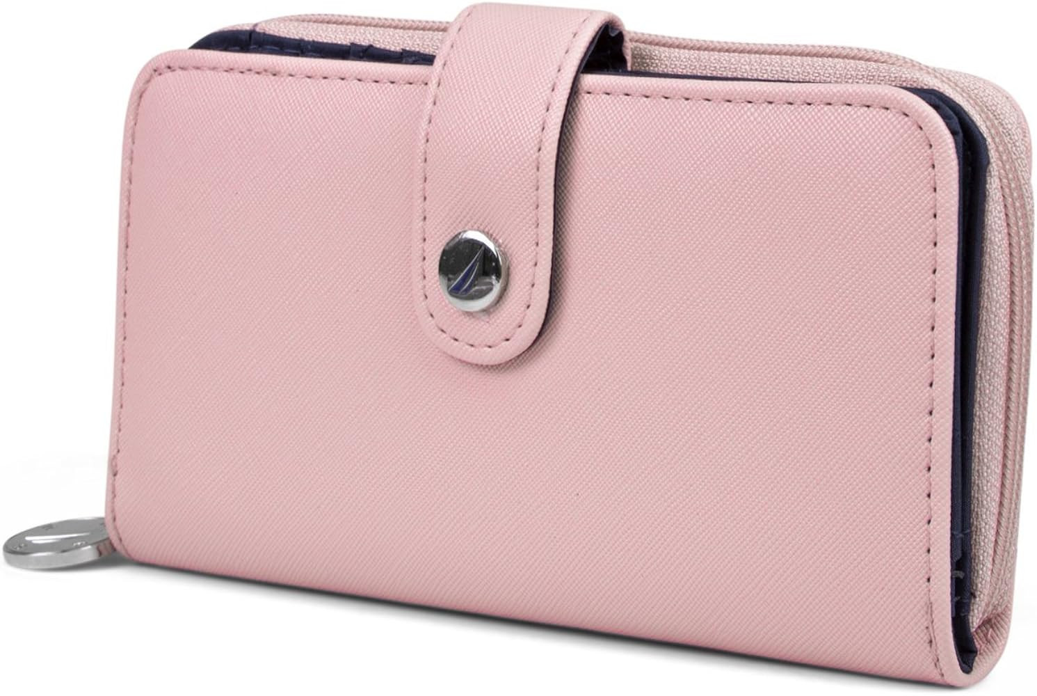 Nautica Be Shore Womens Wallet RFID Blocking Zip Around Clutch (Aloha (Pink)) | Amazon (US)