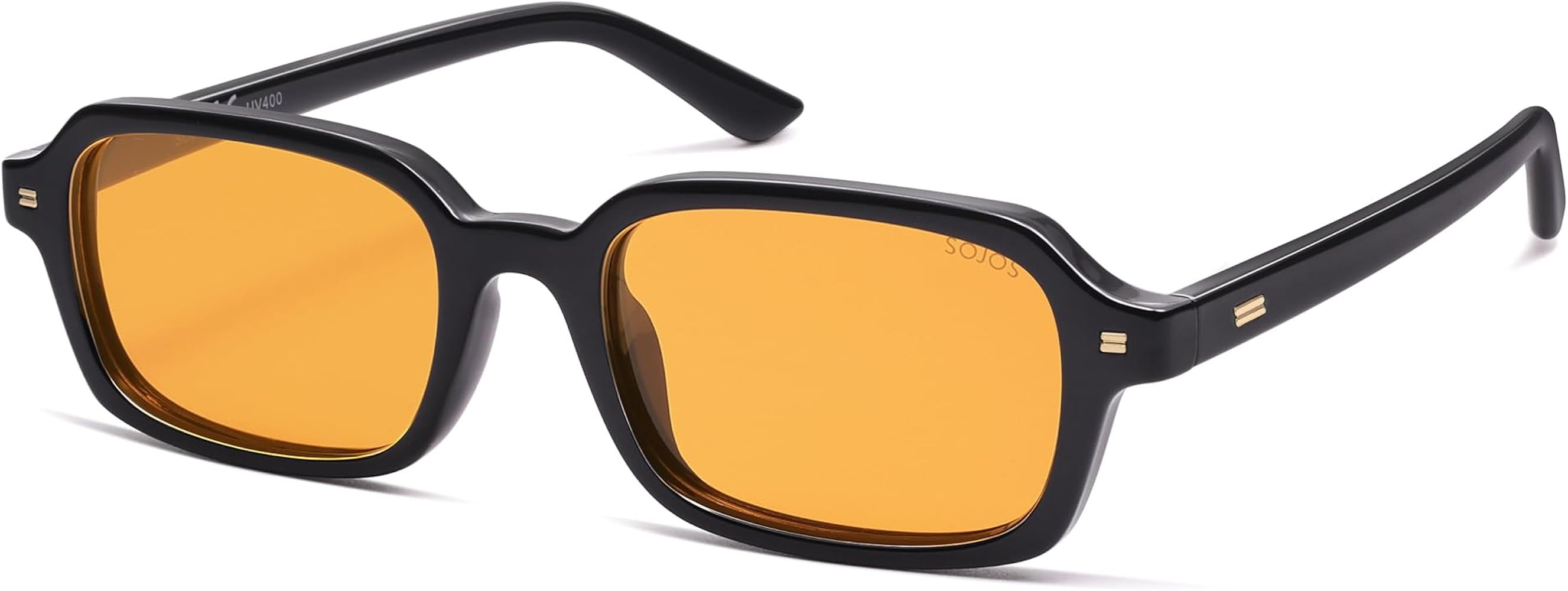 SOJOS Trendy Rectangle Polarized Sunglasses Womens Mens, Small Retro Fashion Thin Slim Square Sun... | Amazon (US)