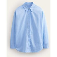 Oversized Cotton Shirt Blue Women Boden, Chambray Oxford | Boden (UK & IE)