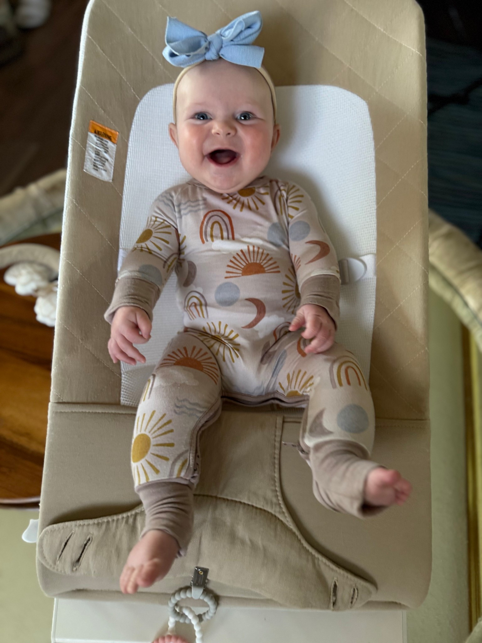 Bamboo pajamas are a major favorite over here! 🙋🏼‍♀️ 
They fit forever! Charlee is 4 months- 14lbs, almost 22 inches and this is the newborn size. 

#littlesleepies 
#babyclothes
#babygirl
#babysleep
#newborn

#LTKKids #LTKFamily #LTKBaby