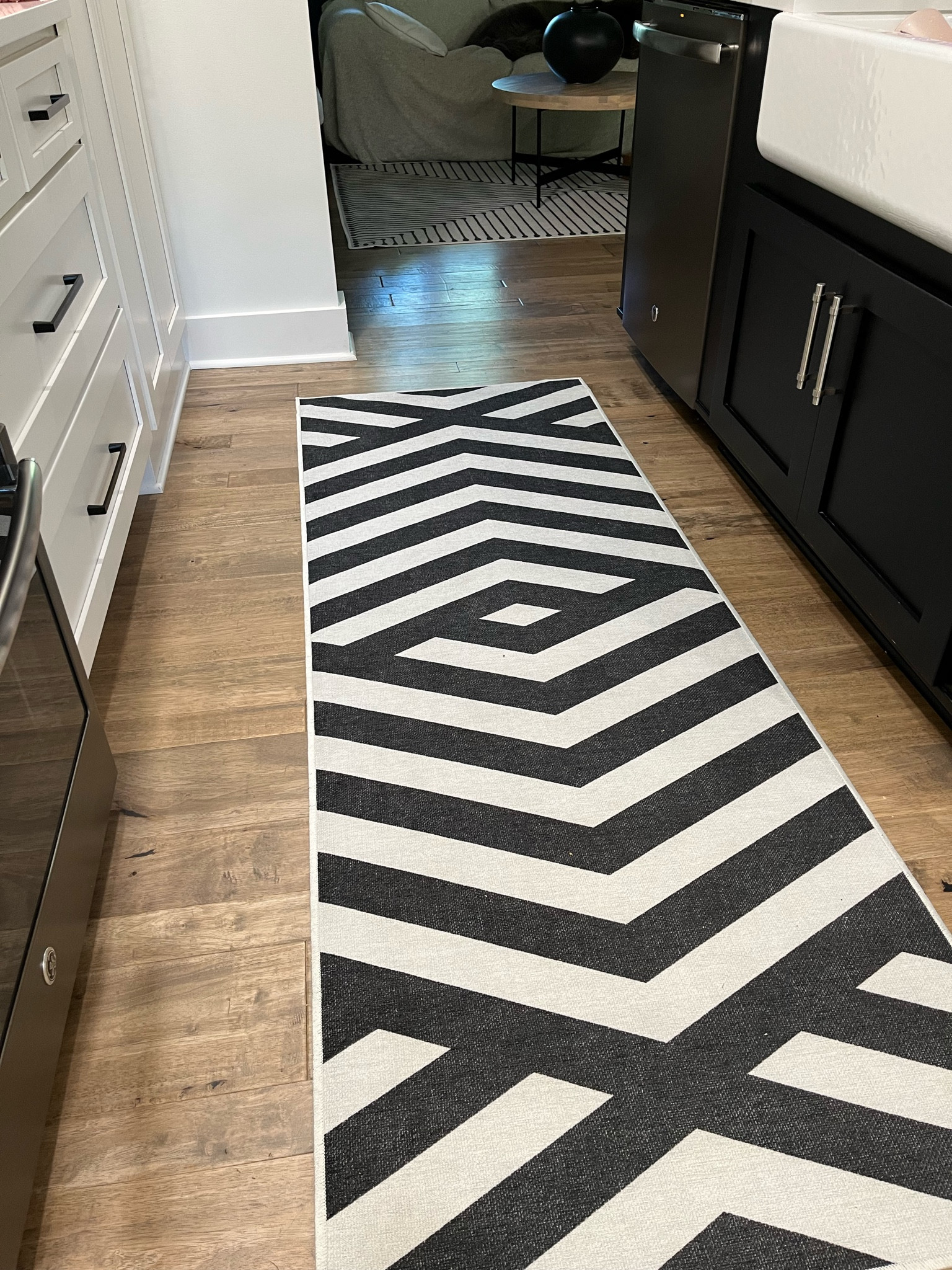 Also love this one! Ruggable runner in my kitchen. 

washable rug / chevron / black and white home decor 

#LTKhome