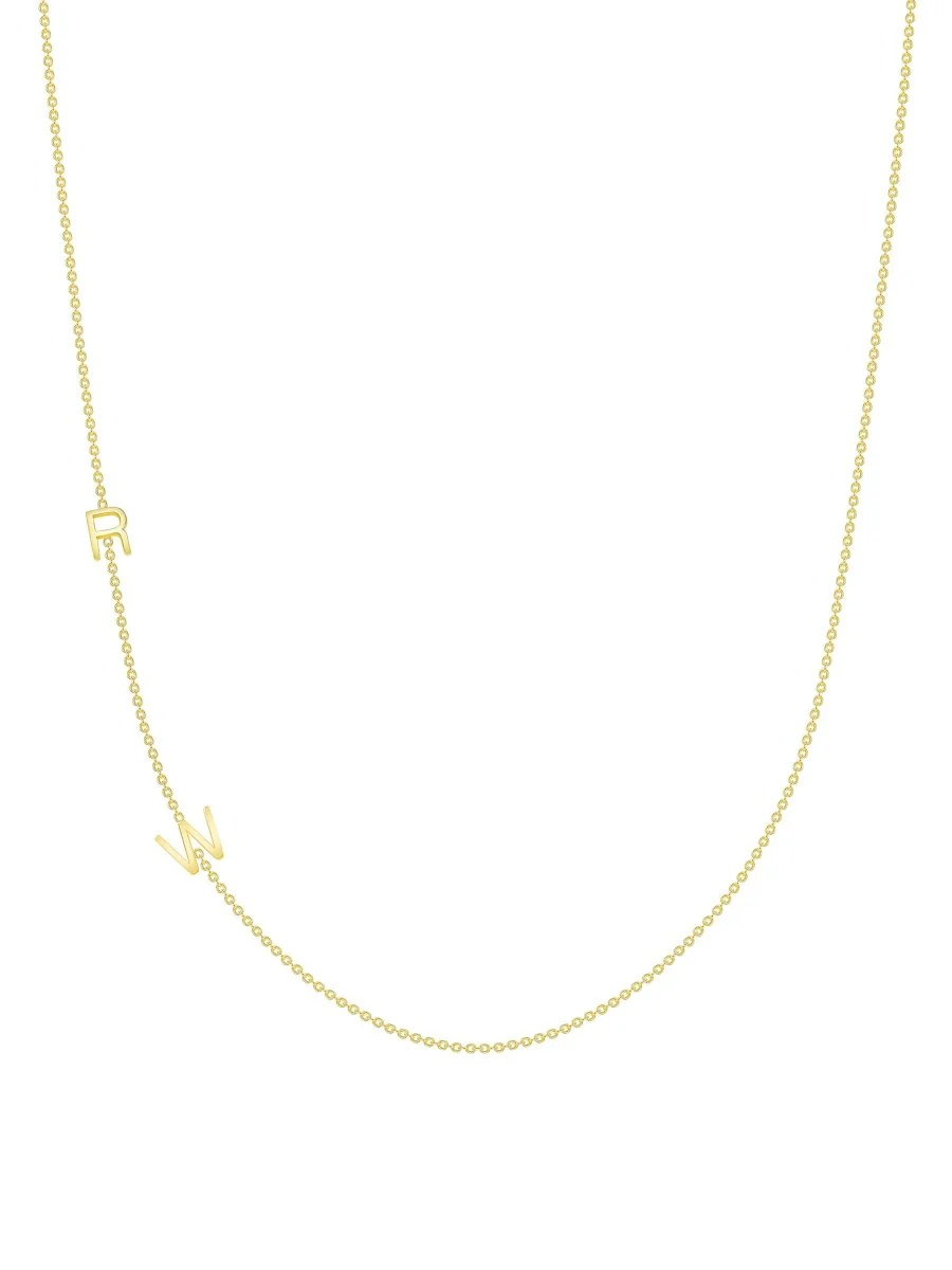 The Initial Necklace 14K - 2 Letters | leMel