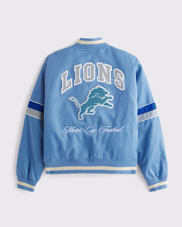 Detroit Lions Varsity Bomber Jacket | Abercrombie & Fitch (US)