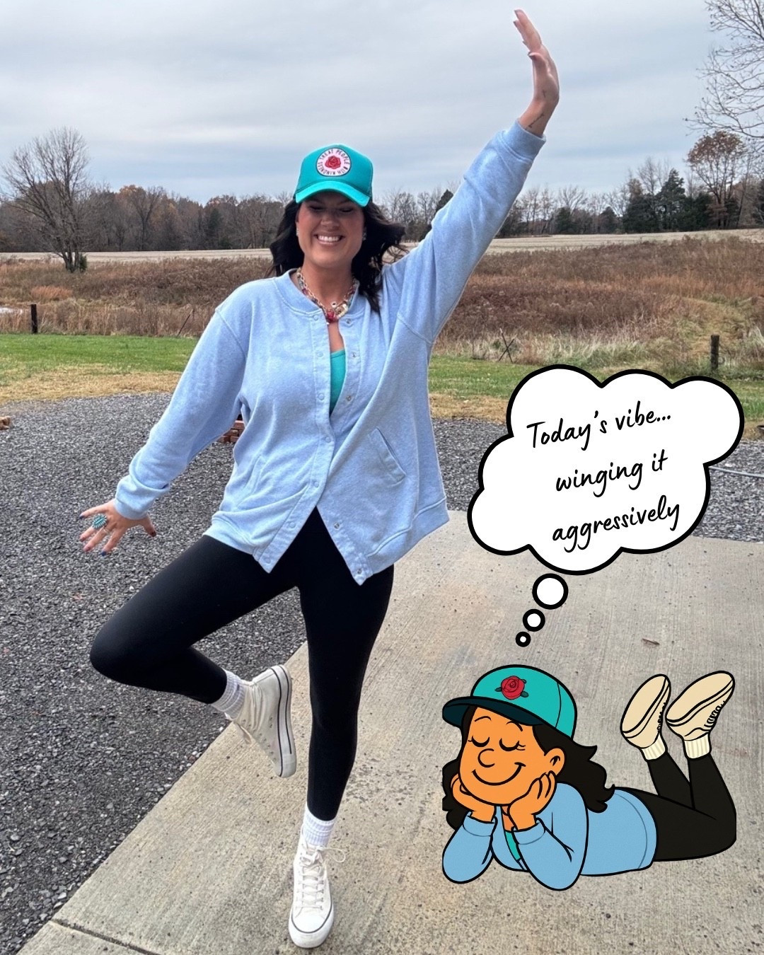 Today’s vibe … winging it aggressively …
What’s new? lol 

These leggings are buttery soft (I did my true size) & are a go-to for me in the colder months! 

I loooove this fun hat & wear it often! I’ve had it for years and it’s held up so nicely ! 
And this cardi is a thrift find but I linked some similar 

💋💋�kid

#LTKSeasonal #LTKTall #LTKFindsUnder50