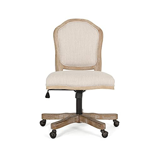 Christopher Knight Home Scilley Office Chair, Beige + Natural | Amazon (US)