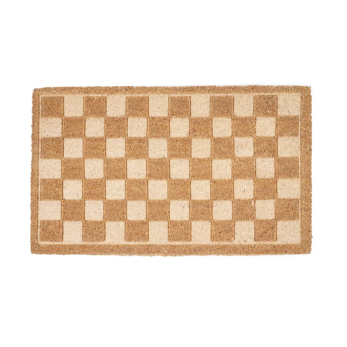 Sonoma Goods For Life® Embossed Checker Coir Doormat | Kohl's