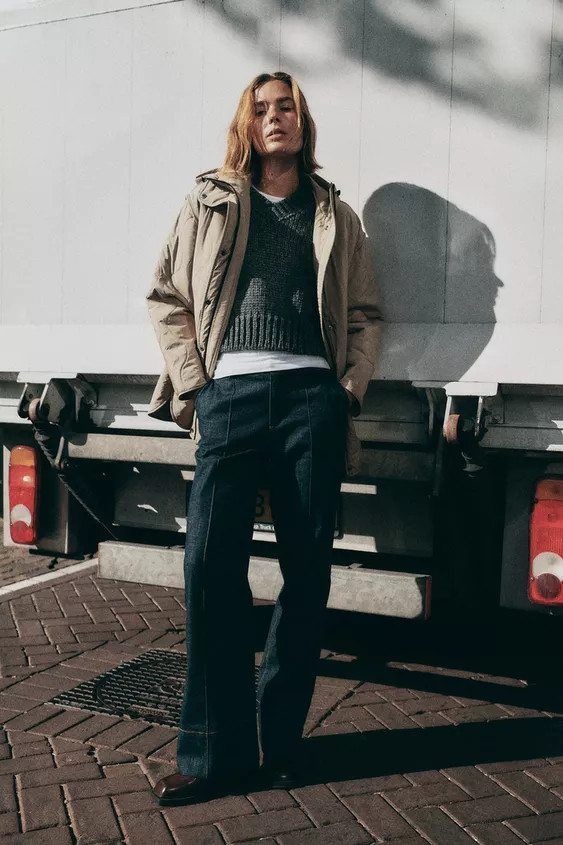 WATER-REPELLENT HOODED QUILTED JACKET | Zara UK