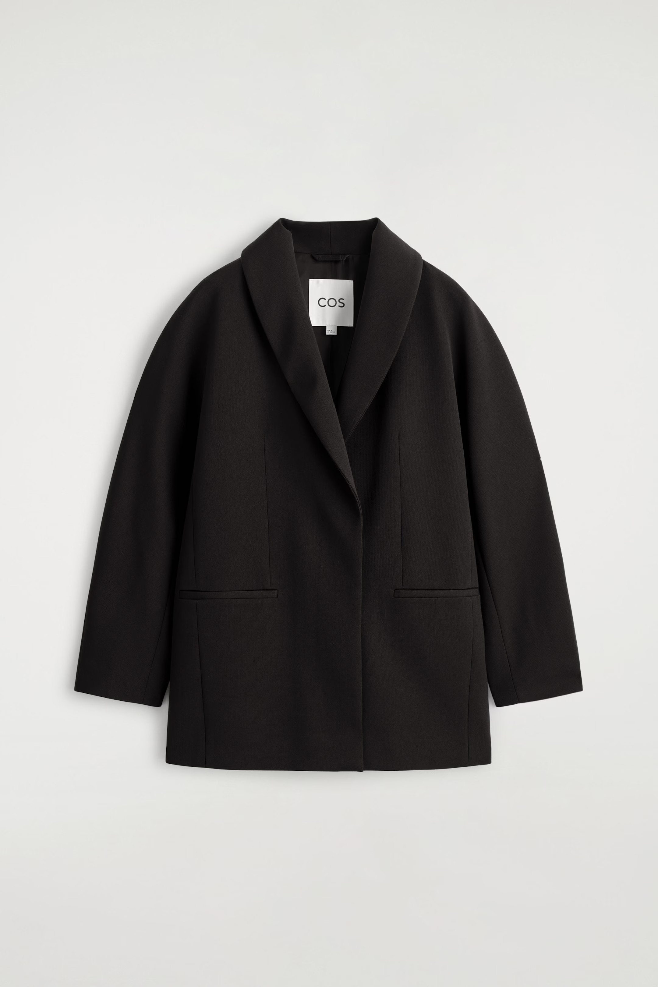 SHAWL-COLLAR WOOL-BLEND BLAZER - DARK BROWN | COS GB | COS UK