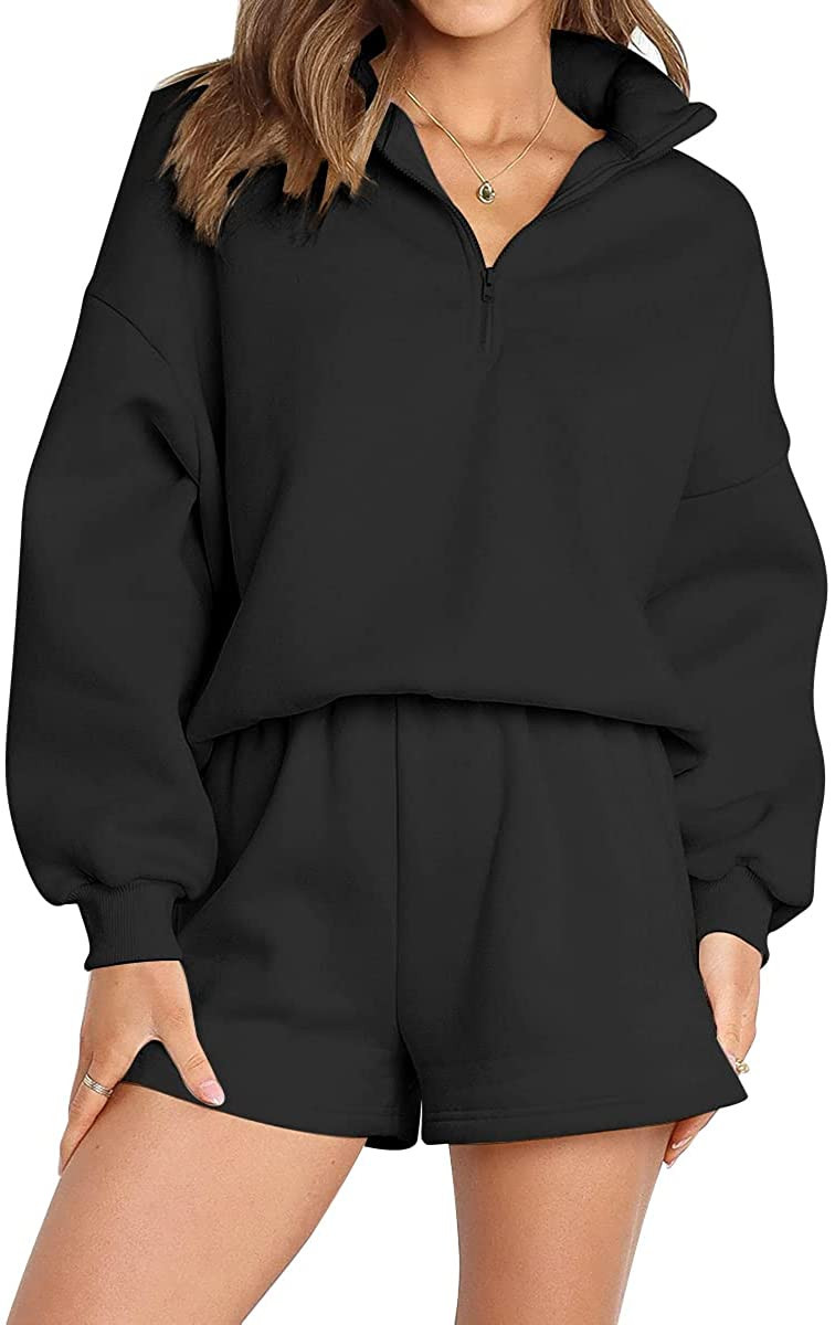 AUTOMET Women's Oversized 2 Piece Lounge Sets Fall Outfits 2023 Long Sleeve Cozy Casual Pajamas s... | Amazon (US)