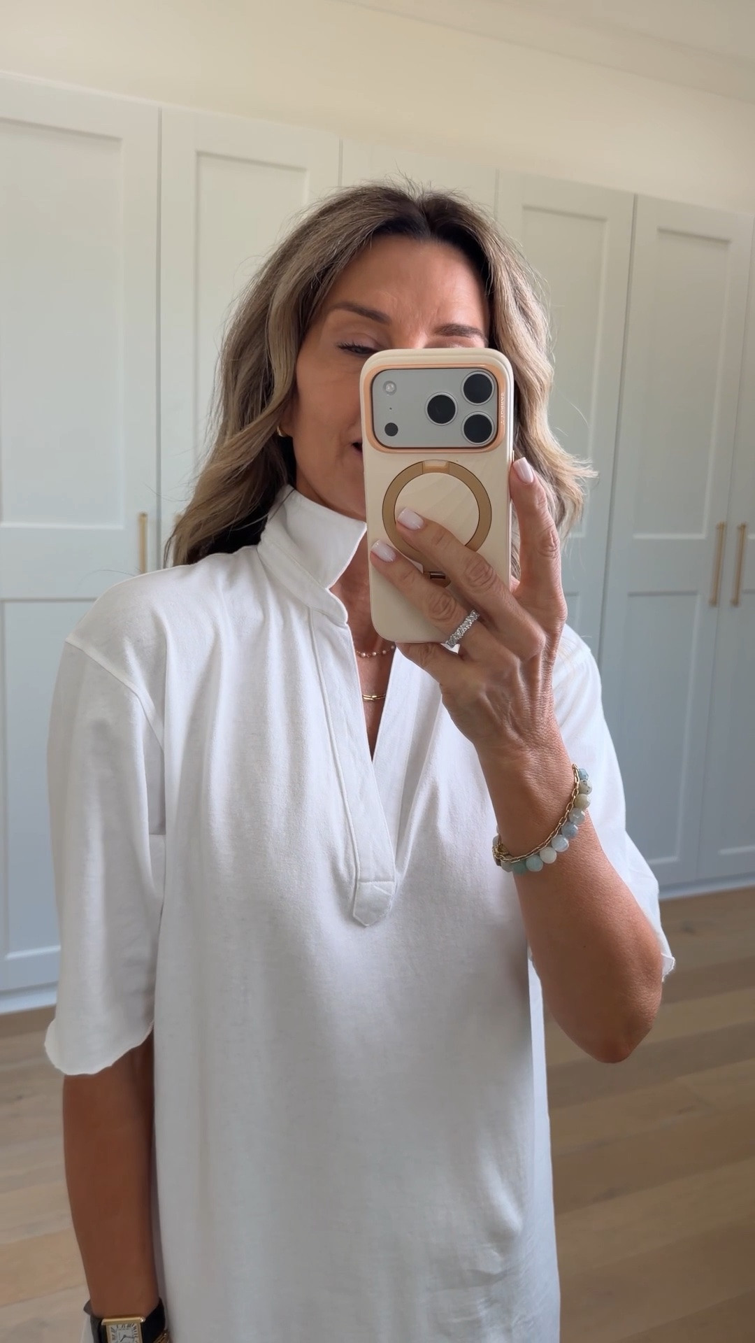 The Emma dress with longer sleeves, popped color and vintage cotton fabric is 100/10! Wearing XS I’m 5’6”

@Frank & Eileen

#LTKootd