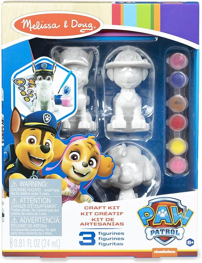 Melissa and Doug PAW Patrol Craft Kit - 3 Decorate Your Own Pup Figurines | Amazon (CA)