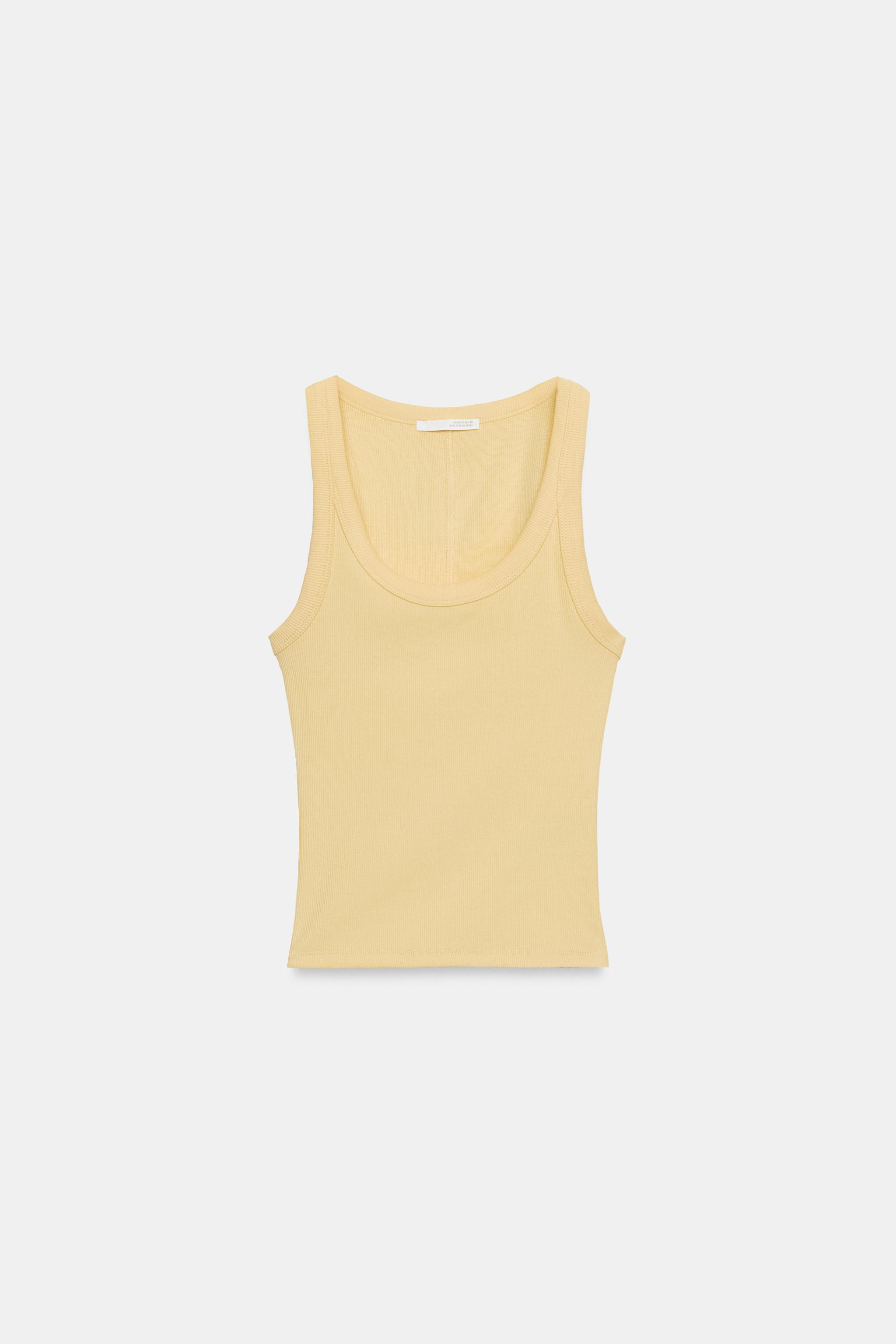 RIBBED SLEEVELESS TOP | Zara US