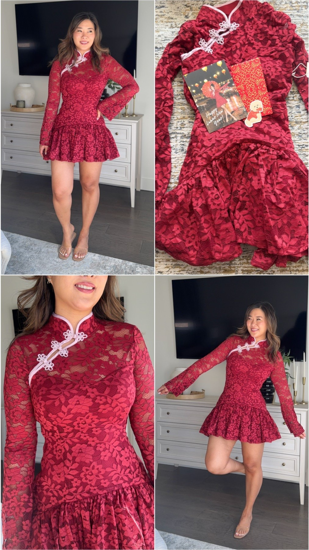 Popflex Mandarin Collar Festival Dress: Medium 

Love the nod to Lunar New Year! ❤️