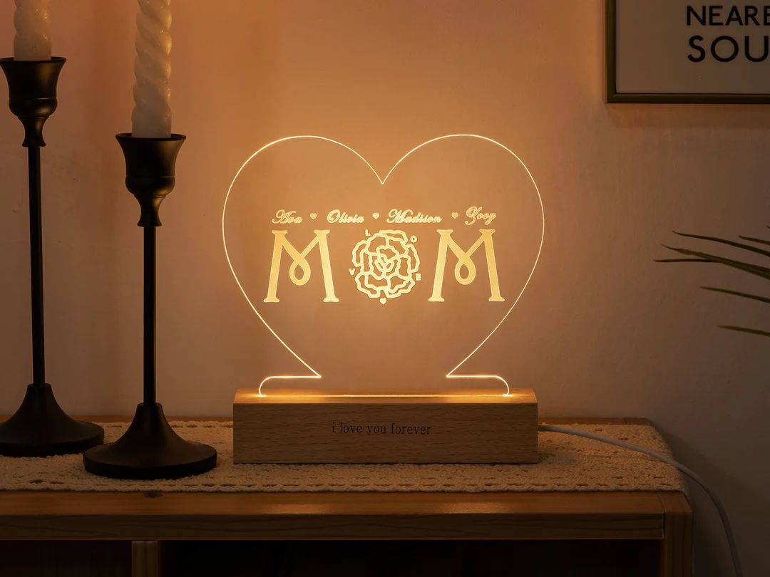Gift Idea for Mom  Night Light for Mommy  Personalized Gift - Etsy | Etsy (US)