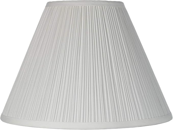 BrentWood Finish White Medium Lamp Shade 6.5" Top x 15" Bottom x 10.5" High x 11" Slant (Spider) ... | Amazon (US)