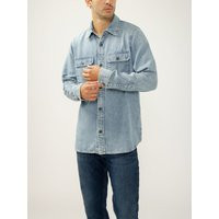Men's Denim Button-Up Shirt (Amalfi) Size M by Silver Jeans | Silver Jeans US
