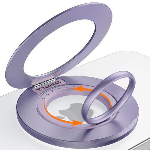 TORRAS [Dual-Ring] Magnetic Phone Grip Ring Holder [Dual-Ring] Purple | Amazon (US)