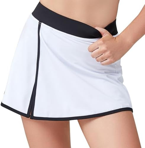 Move With You Women's Tennis Golf Skirts with Pockets Inner Shorts for Athletic Skorts Sports Run... | Amazon (US)