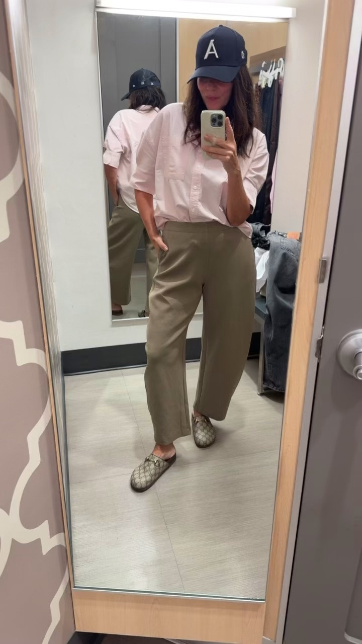 @Quince @Target 
These pants fit just like the viral ruti but in a pointe knit fabric! Soft and look so cool - wearing medium and it’s available in black too!

#LTKdayinmylife #LTKOver40 #LTKSaleAlert