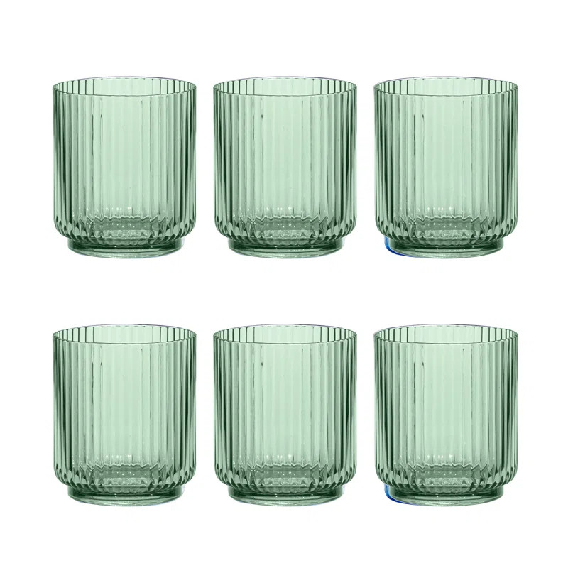 Laya Fluted Acrylic Low Tumbler Glass (Set of 6) | Wayfair North America