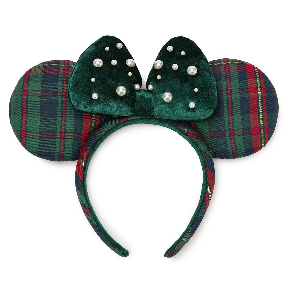 Minnie Mouse Holiday Plaid Ear Headband for Adults | Disney Store