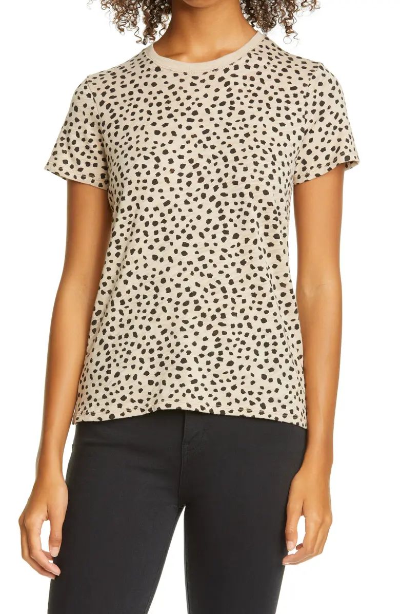 ATM Anthony Thomas Melillo Schoolboy Cheetah Print Slub Cotton Tee | Nordstrom | Nordstrom