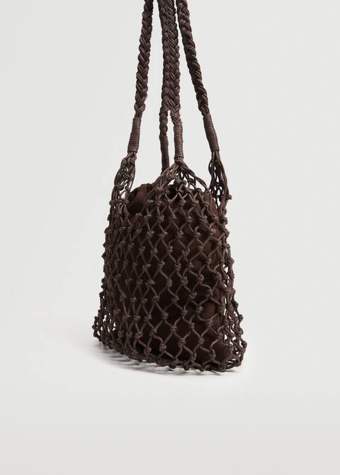 Beuteltasche in Flecht-Optik | MANGO (DE)
