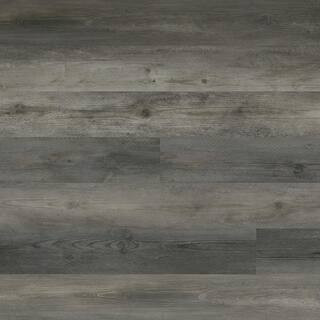 Home Decorators Collection Pelican Gray 12 MIL x 7 in. W x 48 in. L Waterproof Click Lock Luxury ... | The Home Depot