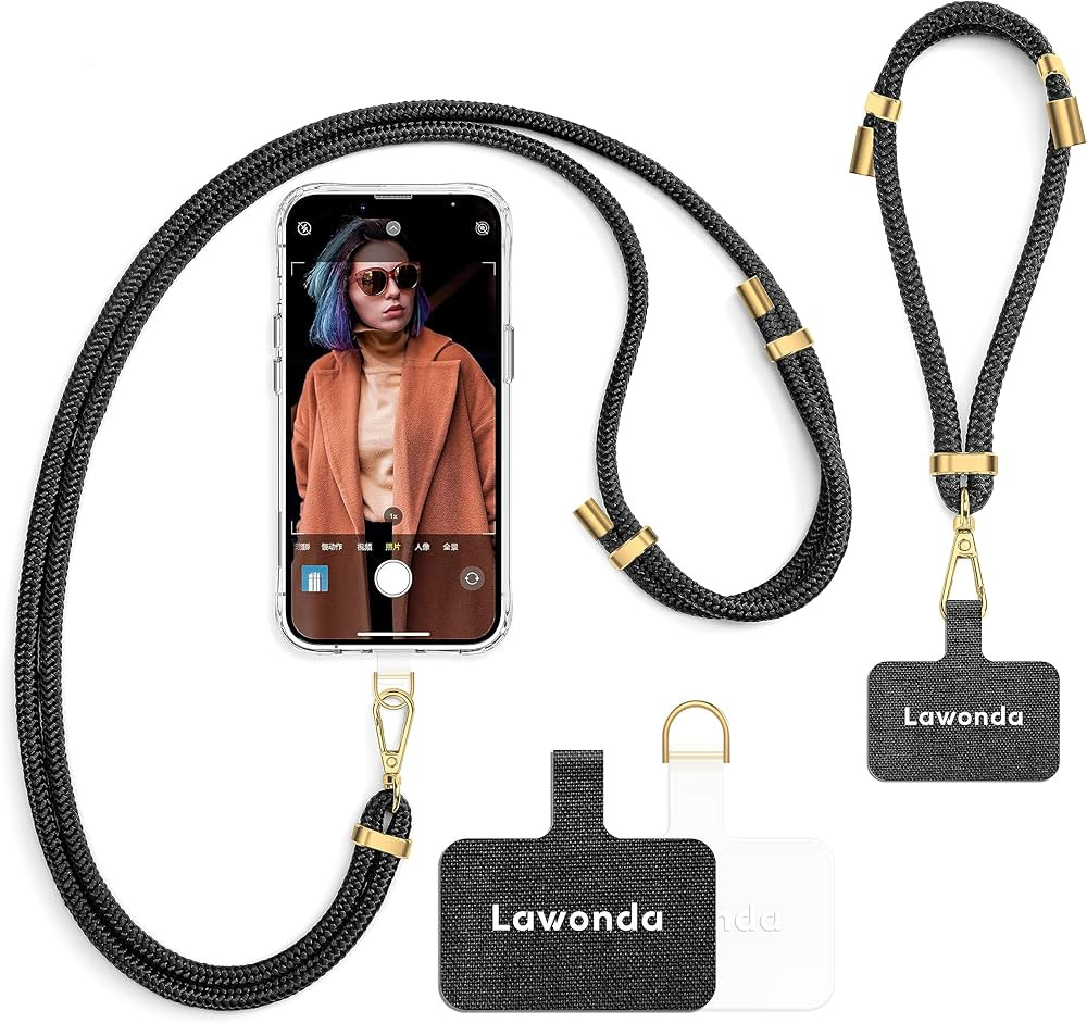 2 Pads Phone Lanyard Adjustable Crossbody Cell Phone Neck Strap Universal Mobile Phone Wrist Lany... | Amazon (US)