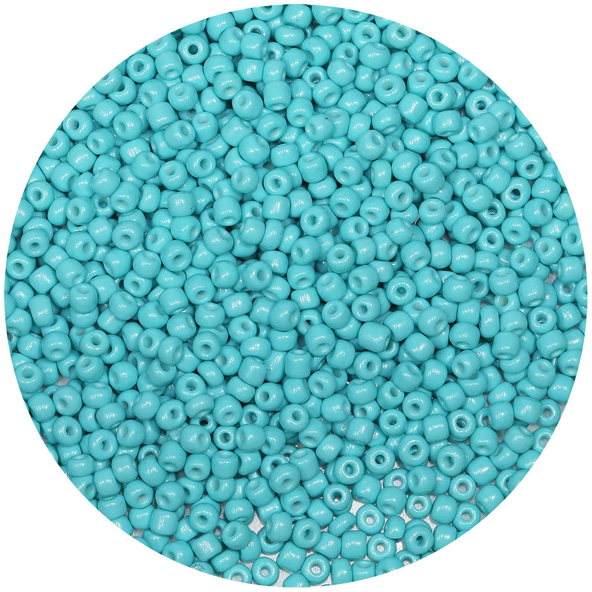 Bala&Fillic Turquoise Green Color 4mm Seed Beads About 1200pcs/100Grams in Bag, 6/0 Glass Craft B... | Amazon (US)