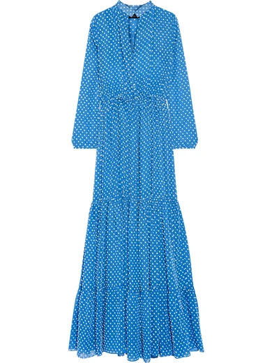 Alexia Maxikleid aus Chiffon mit eingewebten Punkten | NET-A-PORTER (UK & EU)