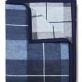 Sea Watch Plaid Blue Blanket | ChappyWrap