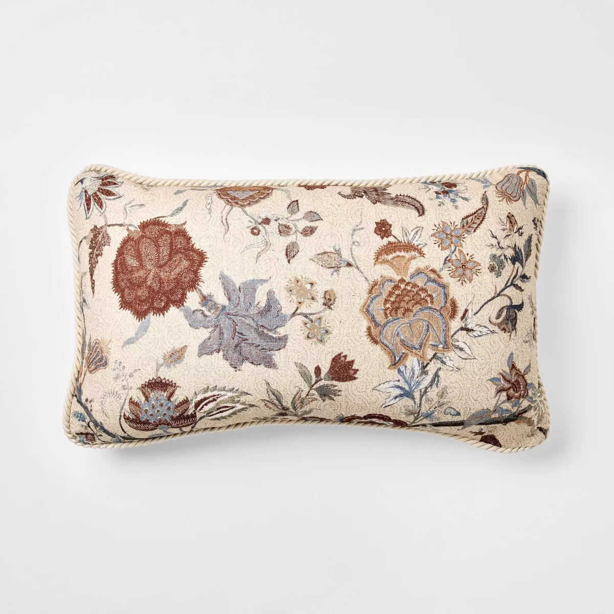 Lumbar Ground Floral Throw Pillow Cream - Threshold\u2122 designed with Studio McGee | Target
