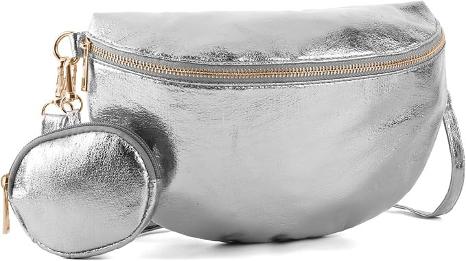 Crossbody Bags for Women Fashion Sling Purse Shoulder Bag Fanny Pack Leather Causal Chest Bum Bag... | Amazon (US)